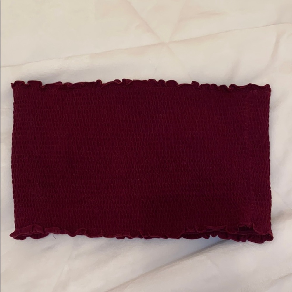 PINK maroon tube top